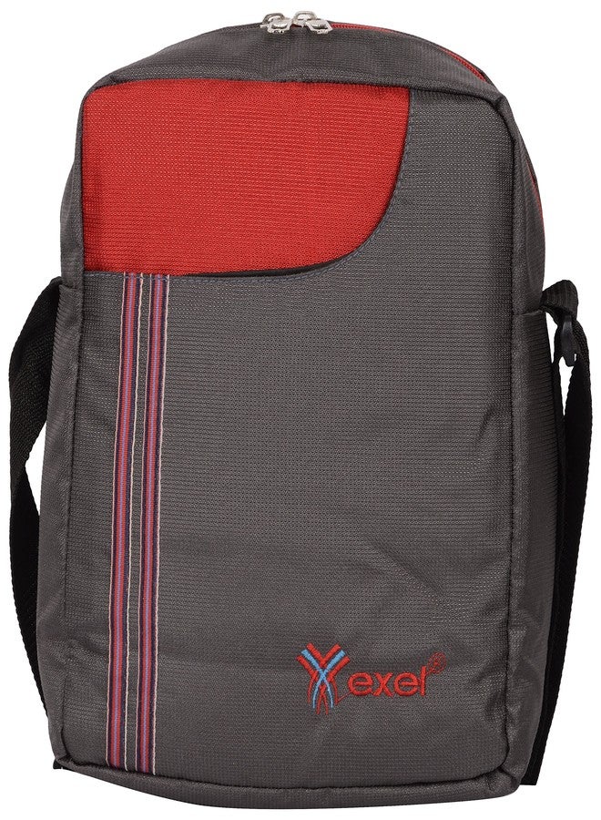 EXEL 53-230 G Multipurpose Polyester Sling/Courier Bag (23 x 8 x 29 cm; Grey) - Image 2